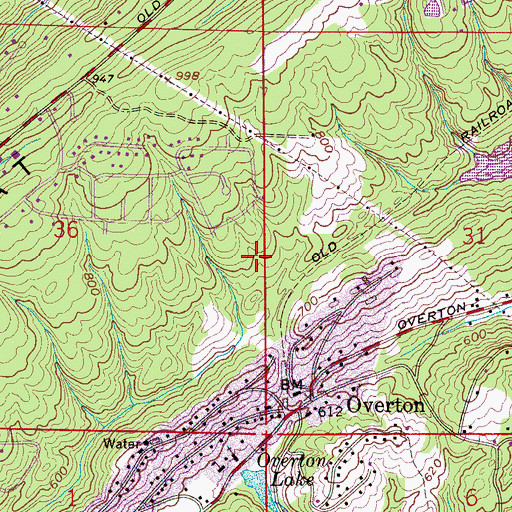 Topographic Map of Cherry Brook Estates, AL