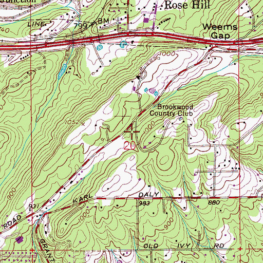 Topographic Map of Irondale Fire Department Station 2, AL