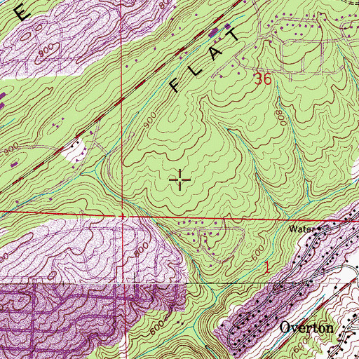 Topographic Map of Nottingham, AL