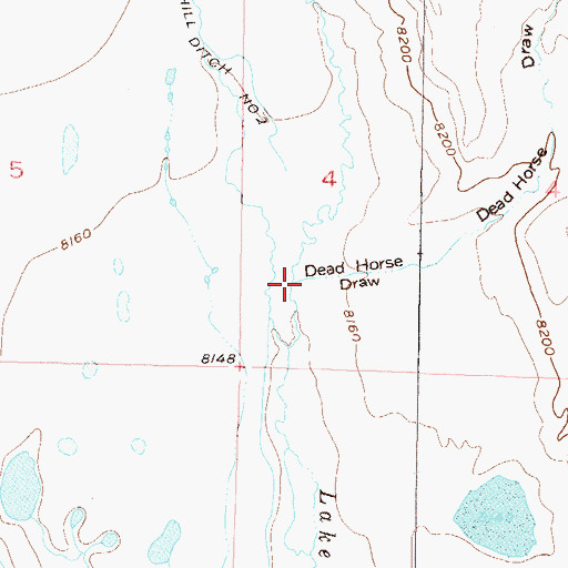 Topographic Map of Dead Horse Draw, CO