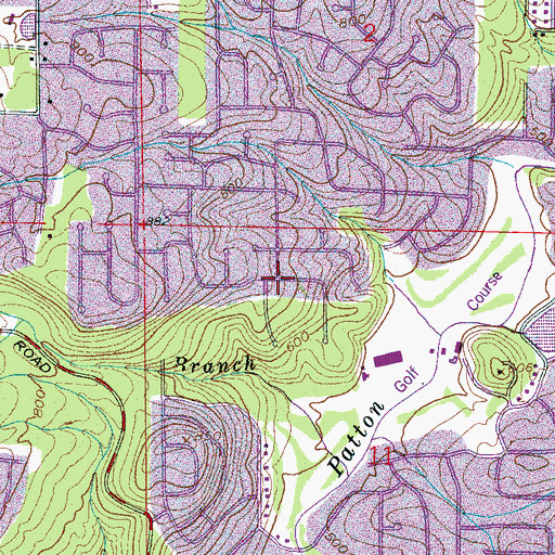 Topographic Map of Country Club Highlands, AL