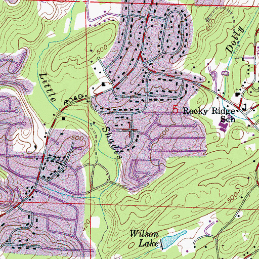Topographic Map of Havenview, AL