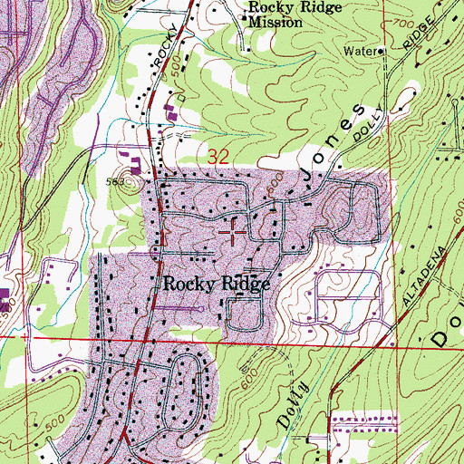 Topographic Map of Ivy Glenn, AL
