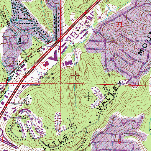 Topographic Map of Panorama, AL