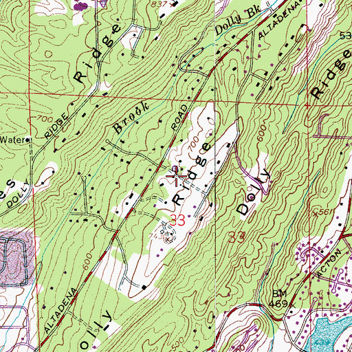 Topographic Map of Thornhill, AL