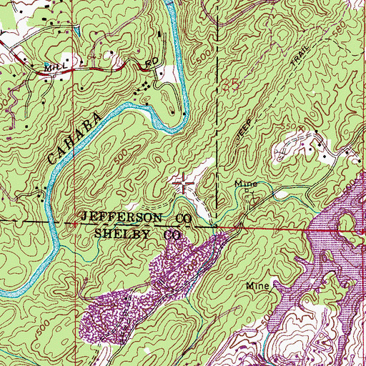 Topographic Map of Inverness Point, AL