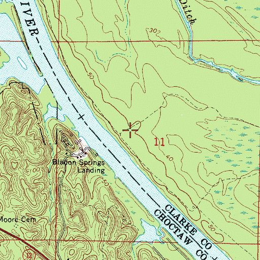 Topographic Map of Fakit Chipunta (historical), AL