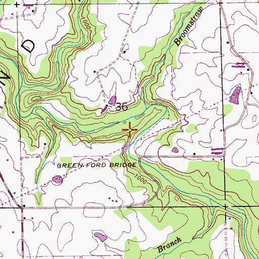 Topographic Map of McCrellis Bridge (historical), AL