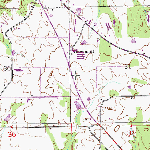 Topographic Map of Pickens School (historical), AL