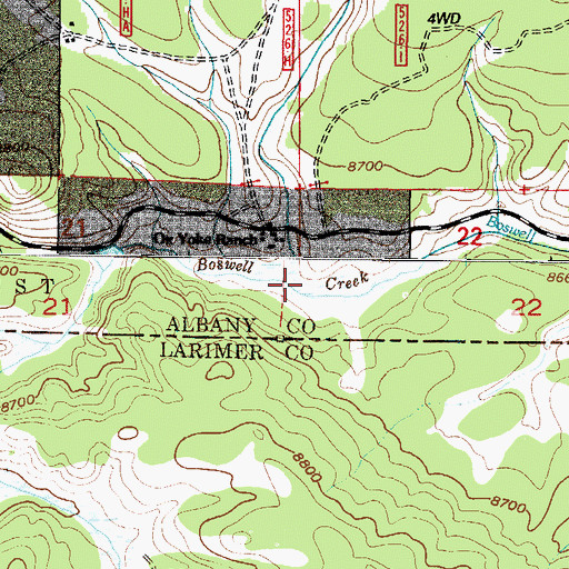Topographic Map of Heidrich Creek, CO