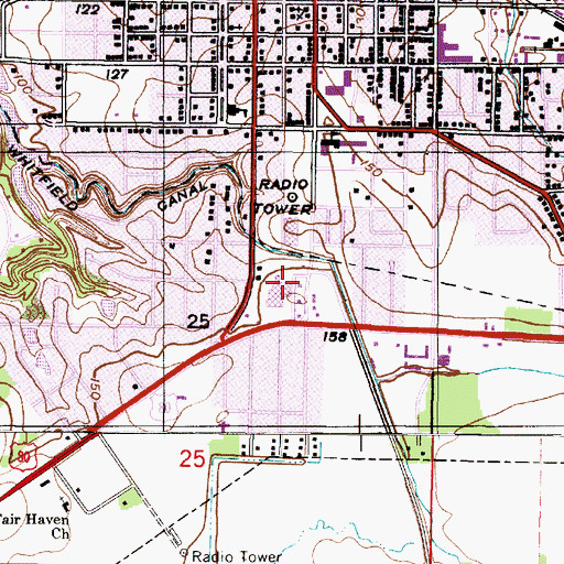 Topographic Map of Bryan W Whitfield Memorial Hospital, AL