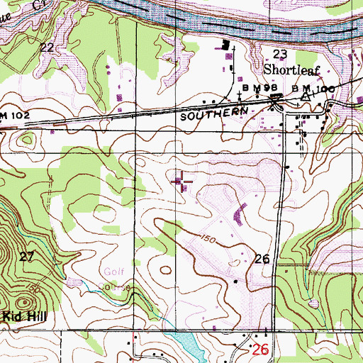 Topographic Map of Demopolis Academy, AL