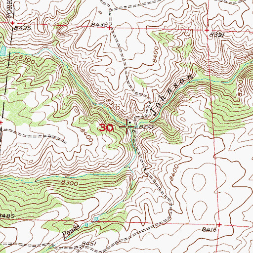 Topographic Map of Fish Creek, CO