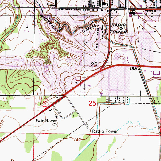 Topographic Map of Demopolis Fire Department Station 1, AL