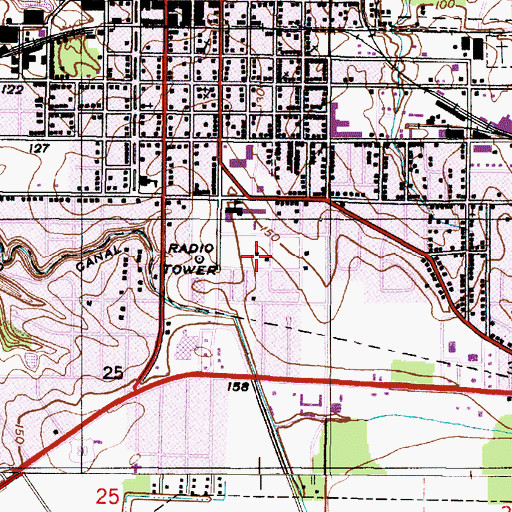 Topographic Map of Gaineswood, AL