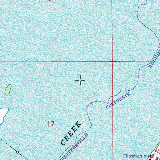 Topographic Map of Moore Pond (historical), AL