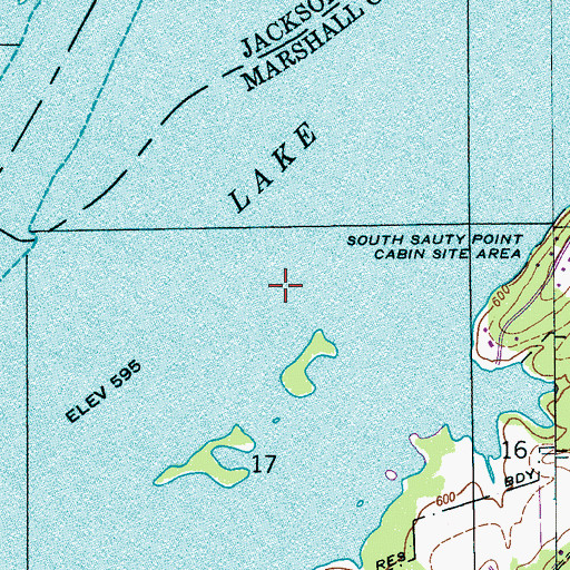 Topographic Map of White Lake (historical), AL