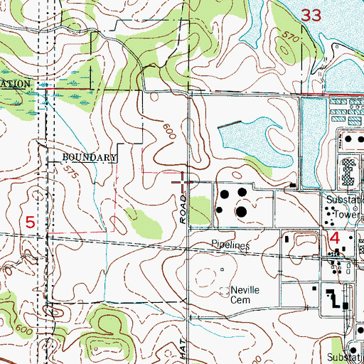 Topographic Map of Saint Luke School (historical), AL