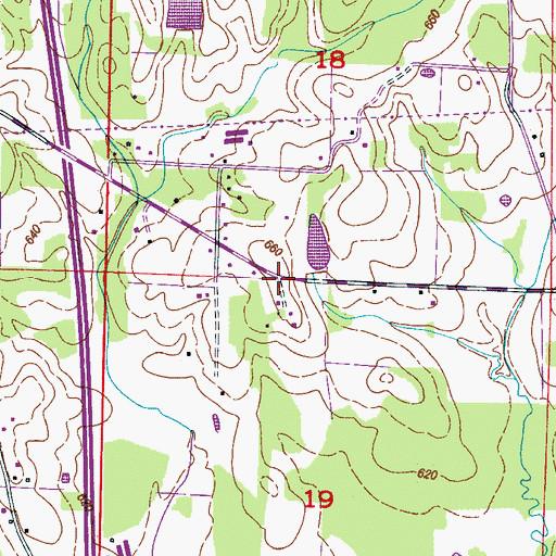 Topographic Map of Union Hill Church (historical), AL