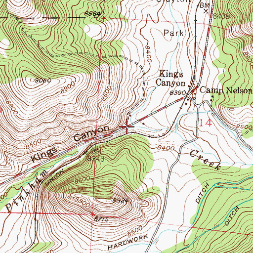 Topographic Map of Lawrence Creek, CO