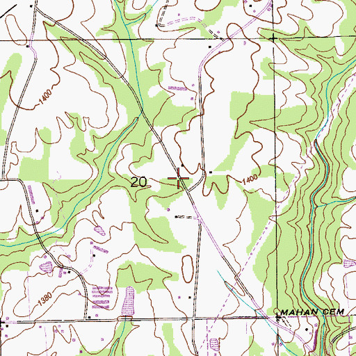 Topographic Map of Free Holiness Church (historical), AL
