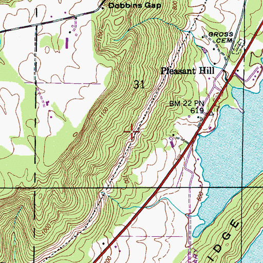 Topographic Map of State Prison Camp C (historical), AL