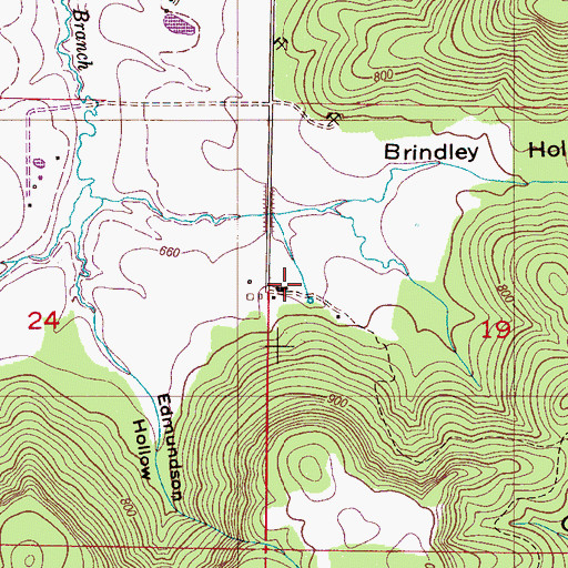 Topographic Map of Morgan County Farm (historical), AL