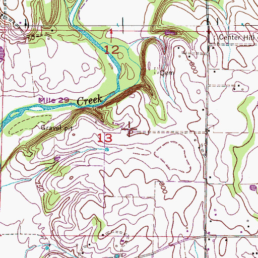 Topographic Map of New Zion Church (historical), AL