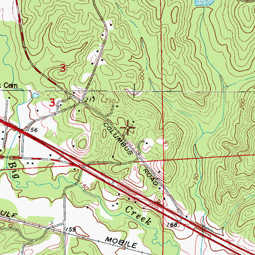 Topographic Map of Valliwood, AL