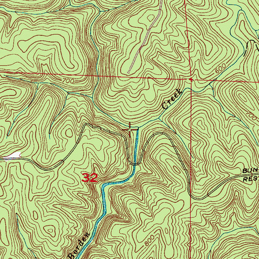 Topographic Map of Braziel Canyon, AL