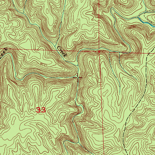 Topographic Map of Hubbard Canyon, AL