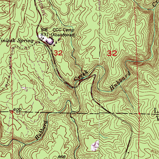 Topographic Map of Kinlock Falls, AL