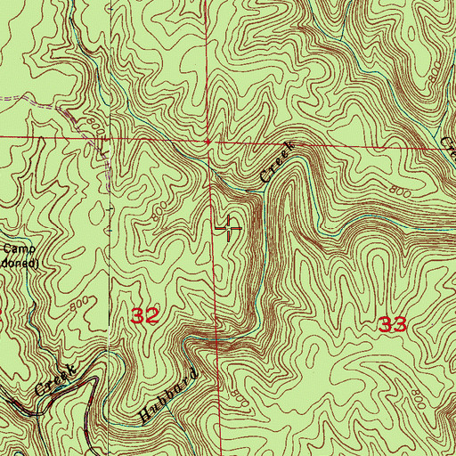 Topographic Map of Parker Canyon, AL