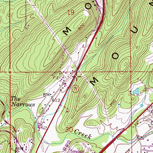 Topographic Map of Agape Baptist Church, AL