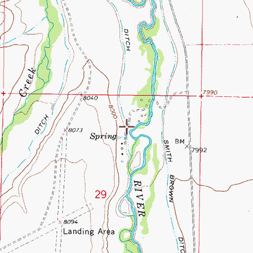 Topographic Map of McIntyre Creek, CO
