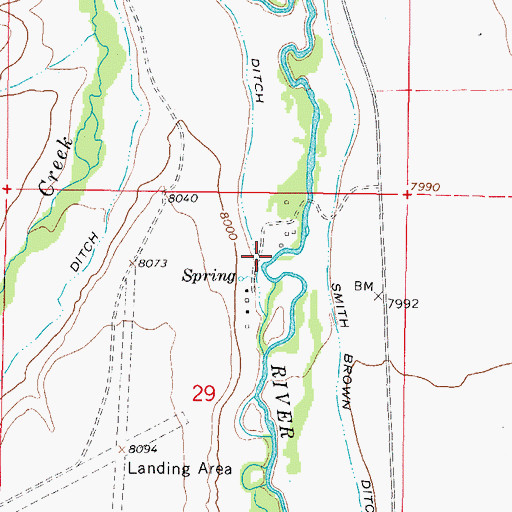 Topographic Map of McIntyre Creek, CO