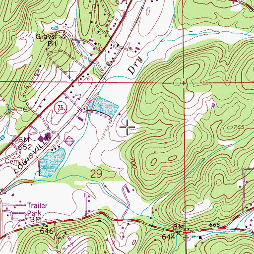 Topographic Map of Innsbrooke, AL