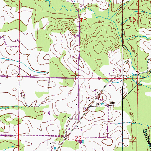 Topographic Map of Kimo School (historical), AL