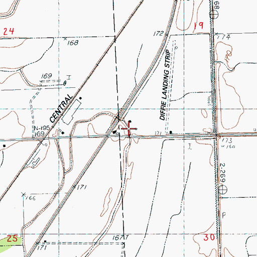 Topographic Map of Jacks Lake, MS
