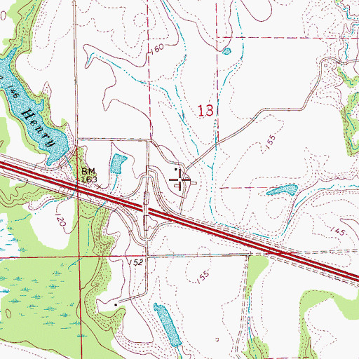 Topographic Map of Ceres Plantation, MS