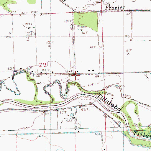Topographic Map of Gray School (historical), MS