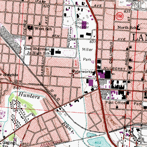 Topographic Map of Pilgrim Holiness Church, OH