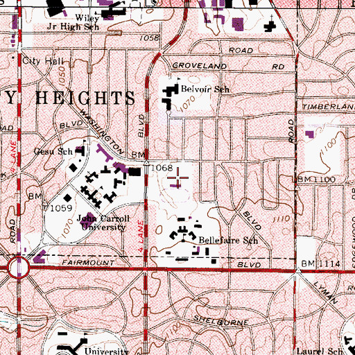 Topographic Map of Schweickert Field, OH