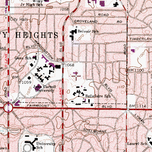 Topographic Map of Wasmer Field, OH