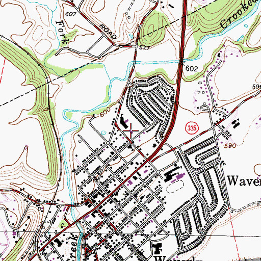 Topographic Map of Pike County Childrens Home, OH