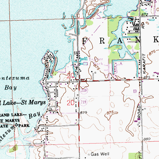 Topographic Map of Turtle Neck Point, OH