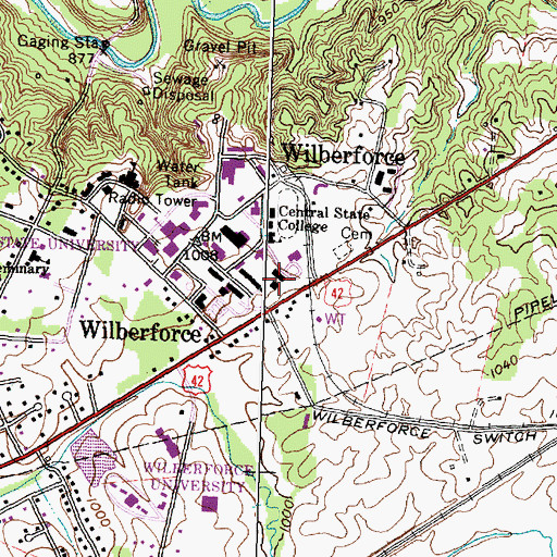 Topographic Map of Lucinda Cook Laboratory School, OH