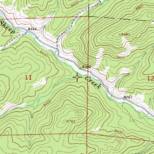 Topographic Map of Beaver Creek, CO
