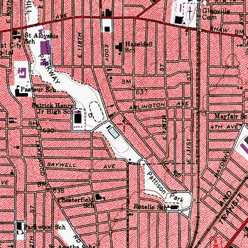 Topographic Map of House of Prayer, OH