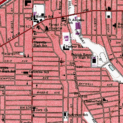 Topographic Map of Pentecostal Church of Christ, OH
